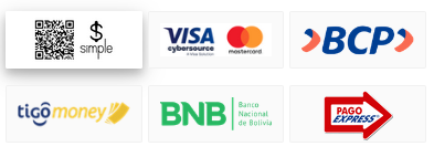 Pago por internet <br> (QR, TIGOMONEY, TARJETA BANCARIA, AGENTES BCP)